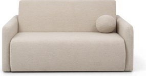 Sofa rozkładana Nido trzyosobowa 140 cm z pojemnikiem - jasny beżowy boucle Quelle 03