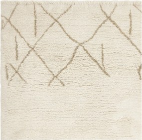 Kremowy wełniany dywan odpowiedni do prania/tkany ręcznie 160x230 cm Azera Crosshatch – Asiatic Carpets