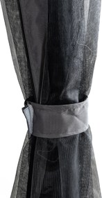 Huśtawka ogrodowa 2w1 z funkcją leżenia i moskitierą Luxe, szary/czarny