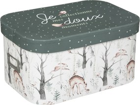 Pudełka ozdobne z pokrywą Leśni Przyjaciele, 3 sztuki