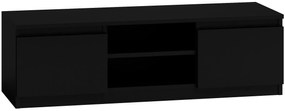 Czarna nowoczesna szafka pod tv - Amida 3X 140 cm