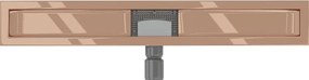 Mexen Flat korpus do odpływu liniowego 80 cm, różowe złoto - 1615080