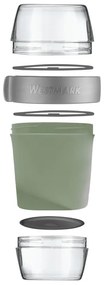 Westmark Trzyczęściowy pojemnik na żywność, 1150 ml, miętowyo-zielony