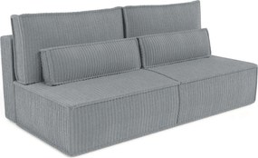 Masseno Sofa LINO z funkcją spania i pojemnikiem na pościel, Rozkładana sofa - Grafitowy, TILIA 90