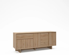 Komoda w dekorze dębu w naturalnym kolorze 180x76x45 cm Carpi – Marckeric