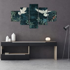 Obraz - Dwa gołębie (125x70 cm)