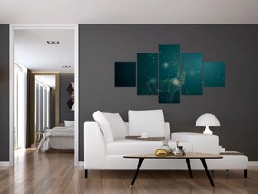 Obraz - Magiczny jeleń w nocy (125x70 cm)