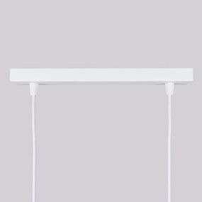 Lampa wisząca KARBON 2 biała ryflowana SOLLUX  LIGHTING