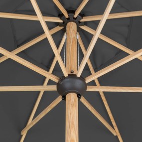 Doppler ALU WOOD parasol ogrodowy 350 cm antracyt