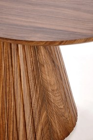 Ława do salonu owalna, orzech MDF 120/60/46 cm GISELA