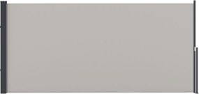 Outsunny Markiza Boczna, Rolowana, Rozsuwana, Ochrona Przeciwsłoneczna, Aluminium/Poliester, 3 x 1,4 m, Jasnoszary