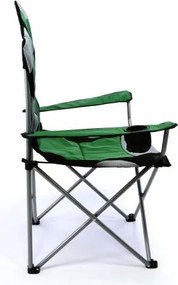 Zestaw 2 szt. składanych krzeseł kempingowych, wędkarskich Divero Deluxe - ziel