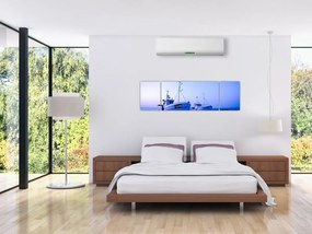 Obraz - Lądowanie o zmierzchu (170x50 cm)