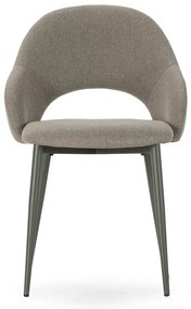 Zielone tapicerowane krzesła zestaw 2 szt. Lia – Marckeric