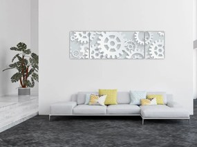 Obraz - Koła zębate (170x50 cm)