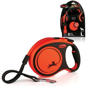 Flexi Samonavíjecí vodítko Xtreme L, 8 m, 55 kg,oranżowa