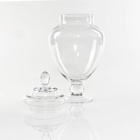 Słoik na cukierki, słój, szklany pojemnik z pokrywką, 30 cm