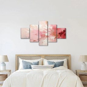 Obraz - Różowa abstrakcja (125x70 cm)