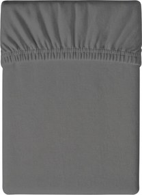 PrzytulneMieszkanie.pl Prześcieradło z mikrofibry MICROVELLE ciemnoszare 90x200 cm