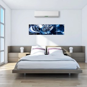 Obraz abstrakci - koła (170x50 cm)