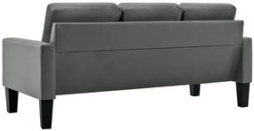 Szara nowoczesna sofa - Clorins 3X