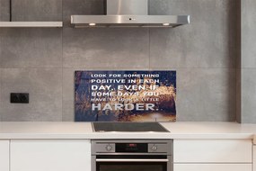 Szkło Ozdobne do Kuchni Napis w Jaskini