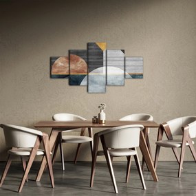 Obraz - Kształty i tekstury (125x70 cm)
