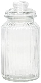 Prążkowany słoik ze szczelną pokrywką, 1000 ml