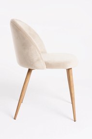 Zestaw 4 Krzese Vint Aksamitne