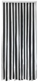 Zasłona termiczna na drzwi w czarno-srebrnym kolorze 90x200 cm – Maximex