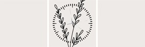 Obraz - Meadow Flower N⁰2 (z zegarem) (90x30 cm)