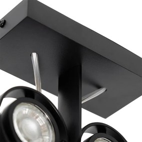 Nowoczesny reflektor czarny 2-światła - Master 50
