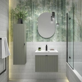 Szafka pod umywalkę HARMO 50 cm szaro-zielony półmat KROFAM