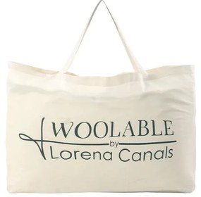 Kremowy wełniany dywan tkany ręcznie odpowiedni do prania 80x140 cm Berber Soul – Lorena Canals