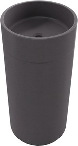 Umywalka betonowa wolostojąca bez otworu na baterię DELIS | Różne kolory : Kolor - Brązowy, Podłączenie syfonu - Do ściany