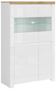 Szafka VILGO 2D2W, błyszczący biały