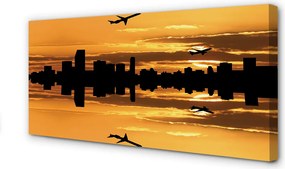 Duży obraz na płótnie Samoloty nad Słonecznym Miastem