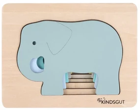 Dziecięce drewniane puzzle Kindsgut Elephant