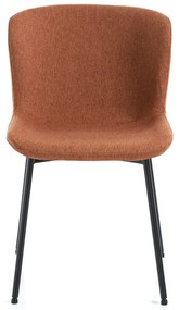 Pomarańczowe krzesła zestaw 2 szt. Snug – Tomasucci