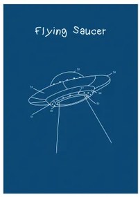 Luminescencyjny Plakat (70x50 Cm) Esttels Flying Saucer - Sklum