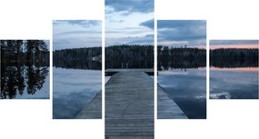 Obraz - Molo nad jeziorem (125x70 cm)