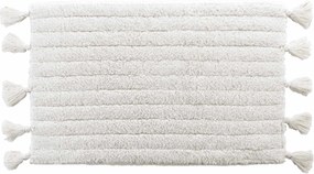 Dywanik łazienkowy MINATIS, 100% bawełny, z frędzlami, 50 x 82 cm