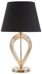 Czarna lampa stołowa Mauro Ferretti Maxt, ø 32,5 cm