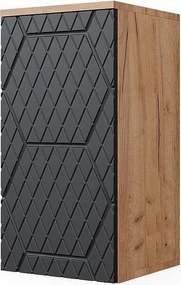 Szafka łazienkowa antracyt o strukturze plastra miodu 30x24x59 irma