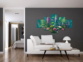 Obraz - Kwiaty łąkowe (125x70 cm)
