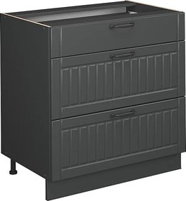 Szafka dolna do kuchni ciemnoszary 80x51.6x82 fame-line