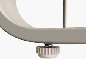 Zestaw mebli ogrodowych modułowych z ocynkowanego żelaza: 1 sofa 3-osobowa + 1 sofa 2-osobowa + 2 stołki + 1 stolik kawowy - Beżowy