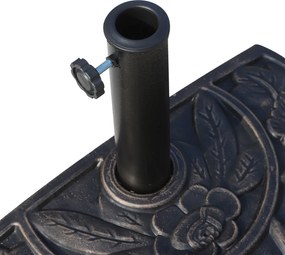 Outsunny Stojak do Parasola 50x31x33cm Podstawa Parasolowa Brązowa | Aosom PL