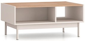 Stolik kawowy DUMI 90x60 kaszmirowy/dąb cremona ML MEBLE