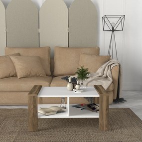 Stolik konferencyjny Erica White Walnut